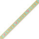 Ribbon text "Love" Blue-coral pink